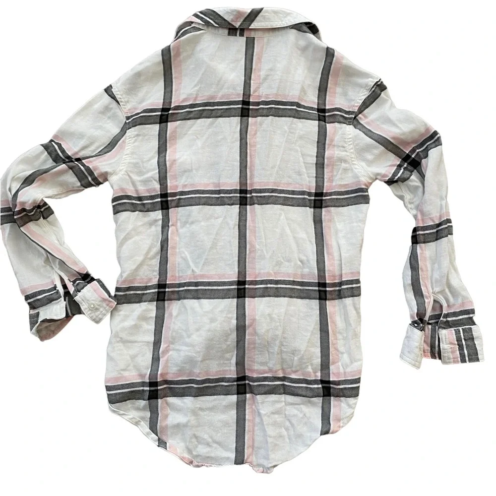 Justice button down shirt with tie front. Size 12.